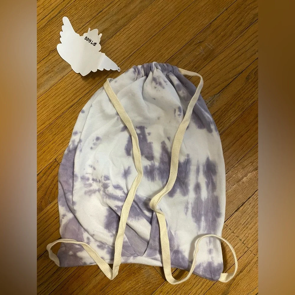 Boys Lie Tie-Dye Drawstring Bag with Angel Print